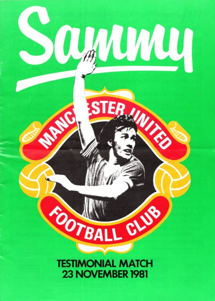 23rd November 1981 Manchester United v Manchester United 1977 Friendly Sammy McIlroy Testimonial 1981-1982
