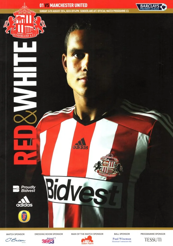 24th August 2014 Sunderland AFC v Manchester United Premier League Matchday 02 2014-2015