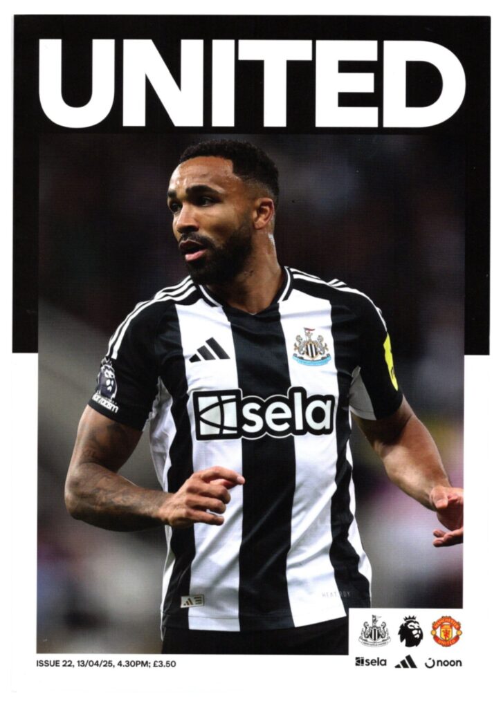 12th April 2025 Newcastle United v Manchester United Premier League Matchday 32 2024-2025