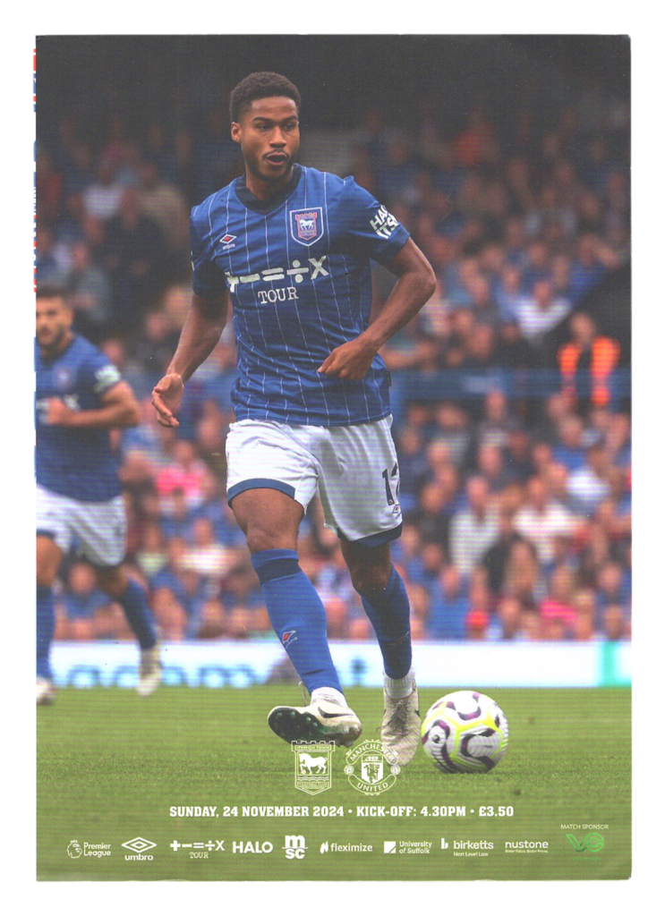 24th November 2024 Ipswich Town v Manchester United Premier League Matchday 12 2024-2025