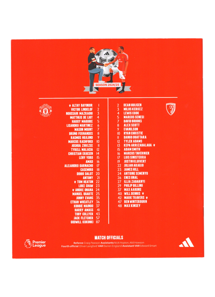 21st December 2024 Manchester United v AFC Bournemouth Premier League Matchday 17 2024-2025 - Image 2