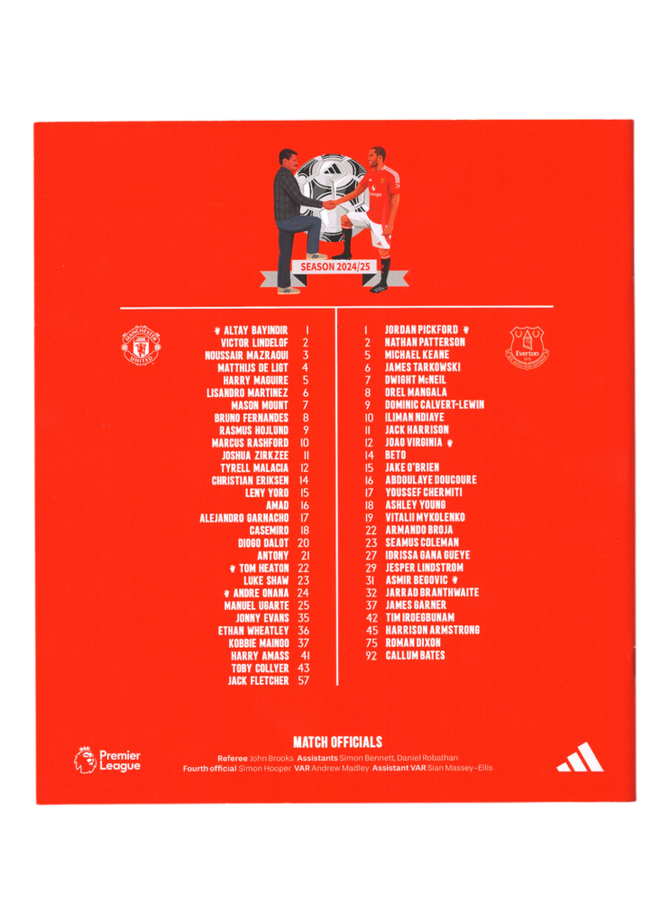 1st December 2024 Manchester United v Everton FC Premier League Matchday 13 2024-2025 - Image 2