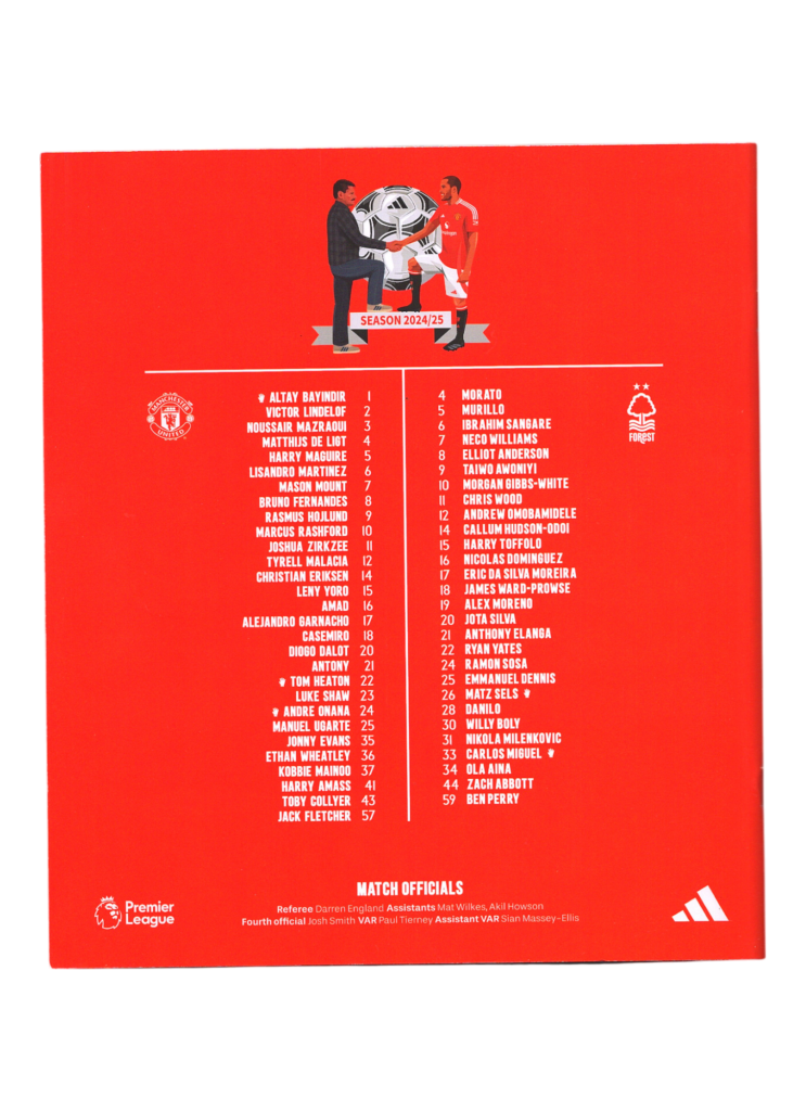 7th December 2024 Manchester United v Nottingham Forest Premier League Matchday 15 2024-2025 - Image 2