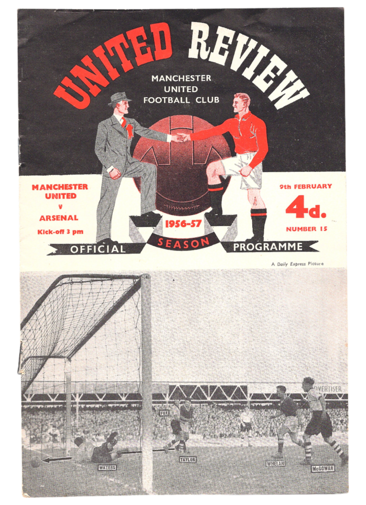 9th February 1957 Manchester United v Arsenal FC Division One Matchday 28 1956-1957