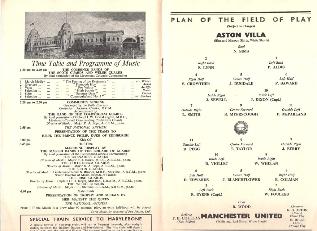 4th May 1957 Manchester United v Aston Villa FA Cup Final 1956-1957 - Image 3