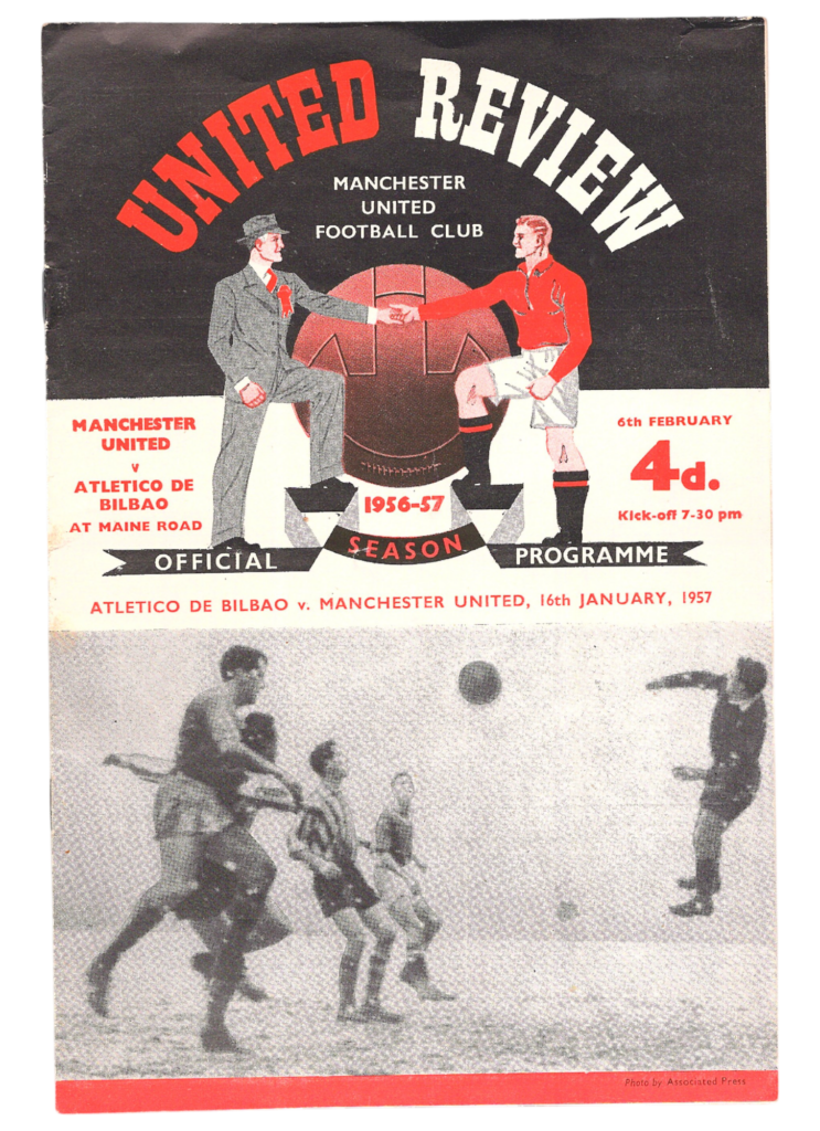 6th February 1957 Manchester United v Athletic Club European Cup Quarter-Final - 2nd Leg 1956-1957