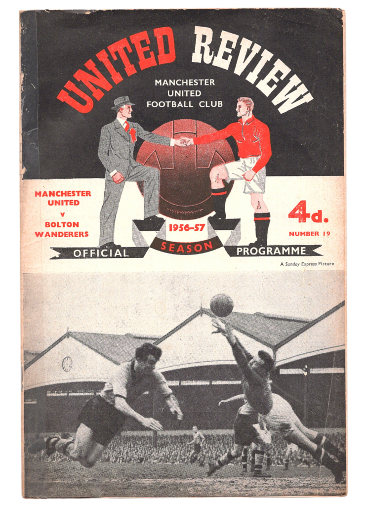 25th March 1957 Manchester United v Bolton Wanderers Division One Matchday 34 1956-1957