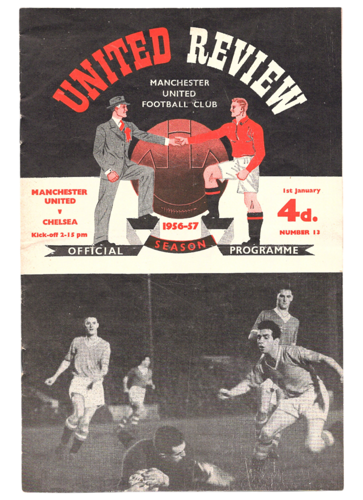 1st January 1957 Manchester United v Chelsea FC Division One Matchday 24 1956-1957