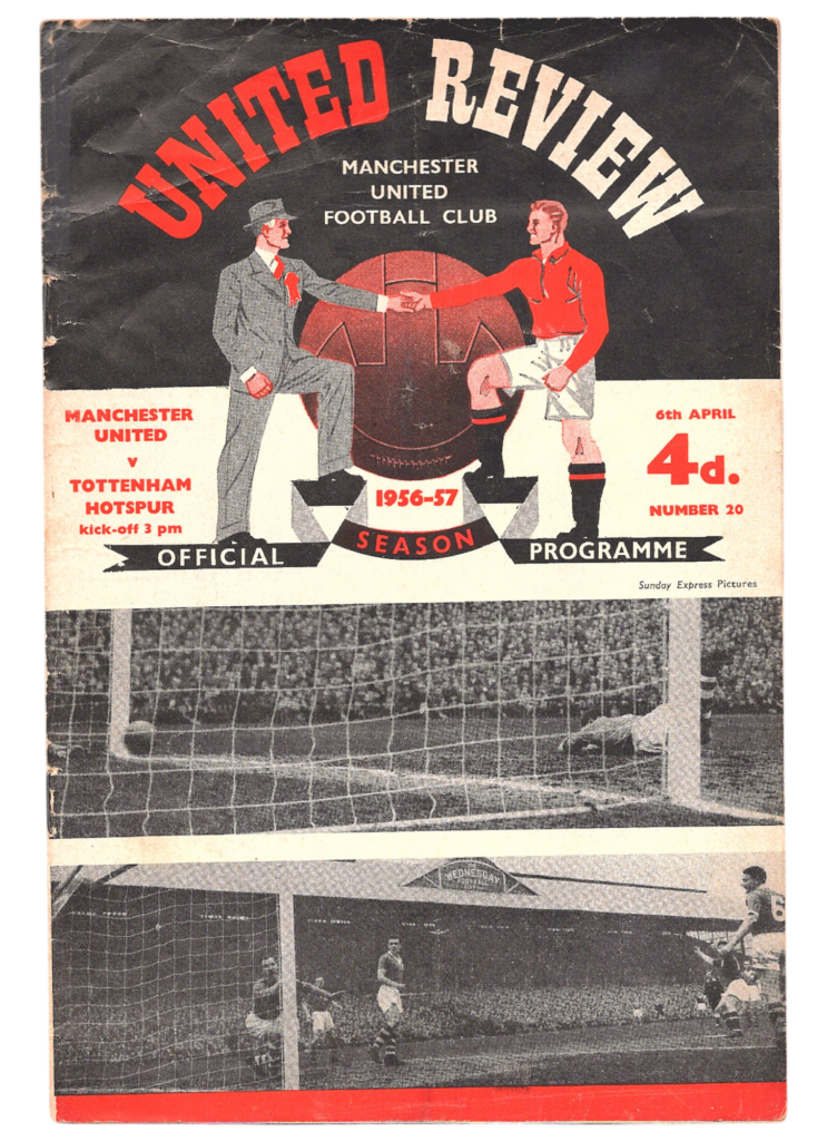 6th April 1957 Manchester United v Tottenham Hotspur Division One Matchday 36 1956-1957