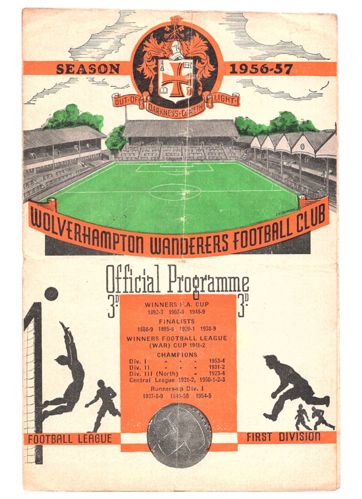 16th March 1957 Wolverhampton Wanderers v Manchester United Division One Matchday 33 1956-1957