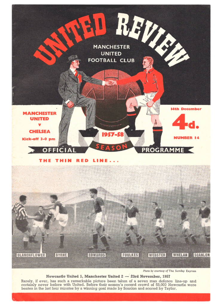 14th December 1957 Manchester United v Chelsea FC Division One Matchday 21 1957-1958