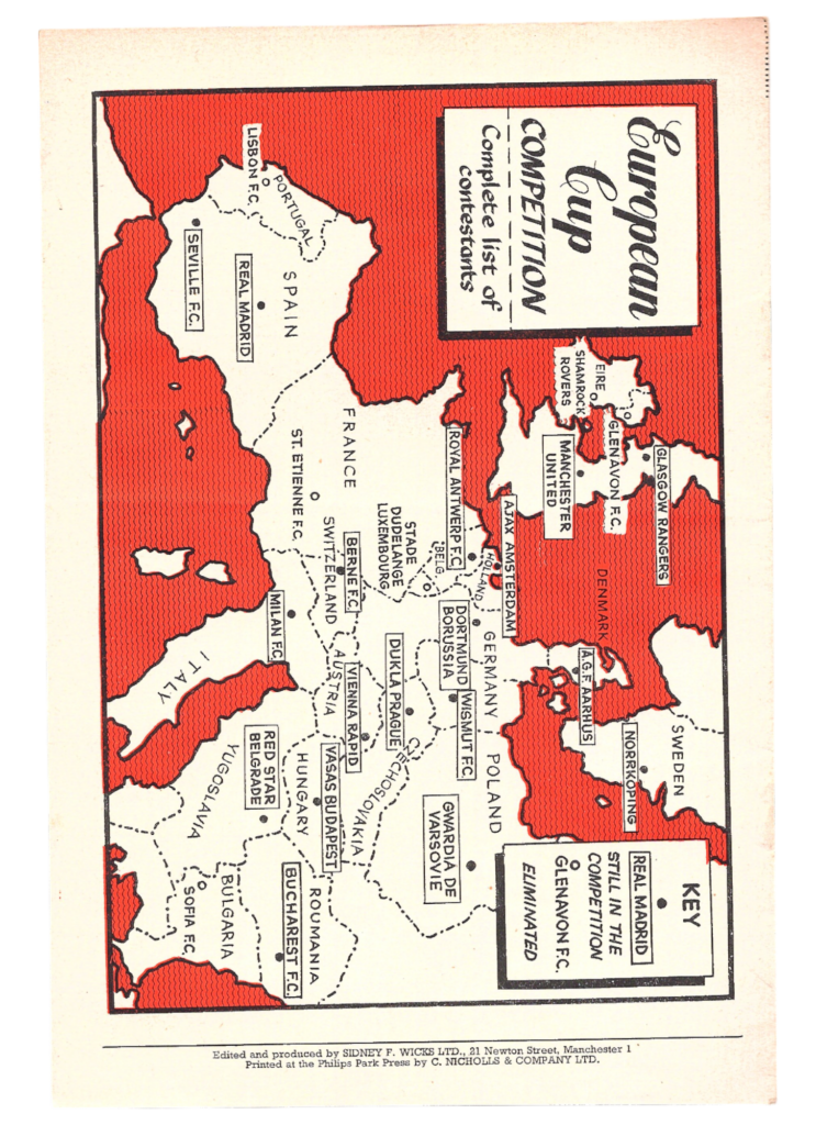 20th November 1957 Manchester United v Dukla of Prague European Cup 1st Round - 1st leg 1957-1958 - Image 2