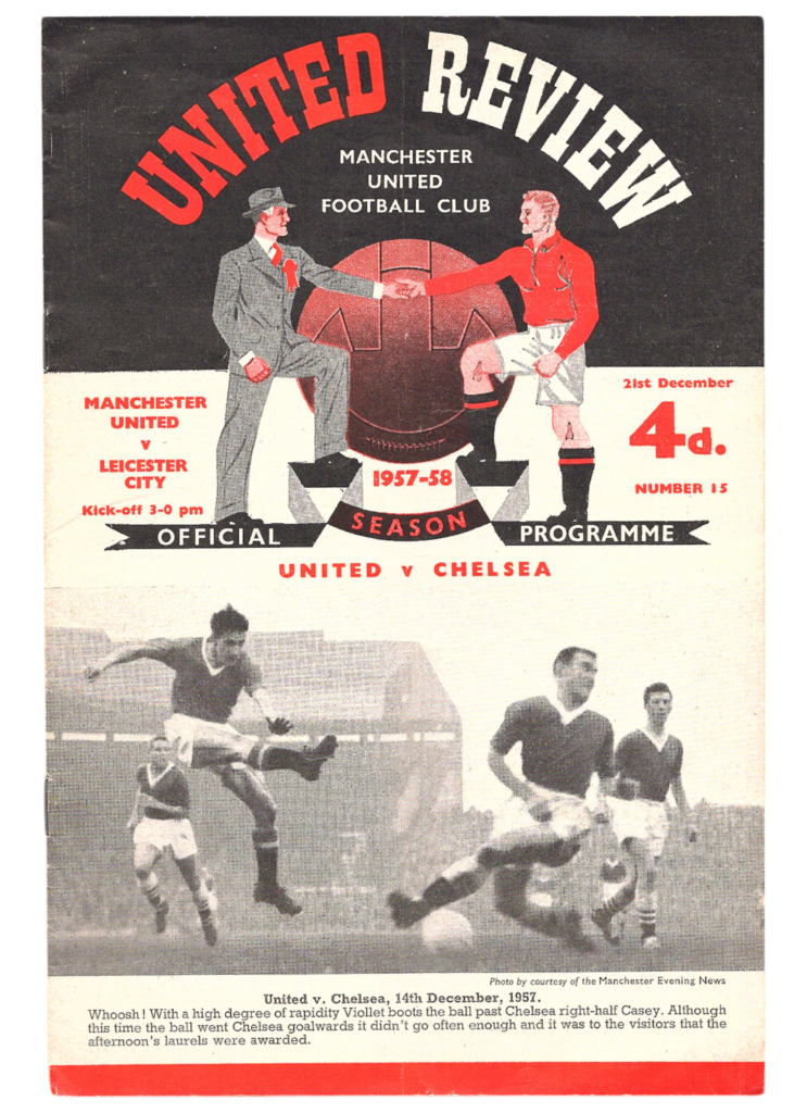 21st December 1957 Manchester United v Leicester City Division One Matchday 22 1957-1958