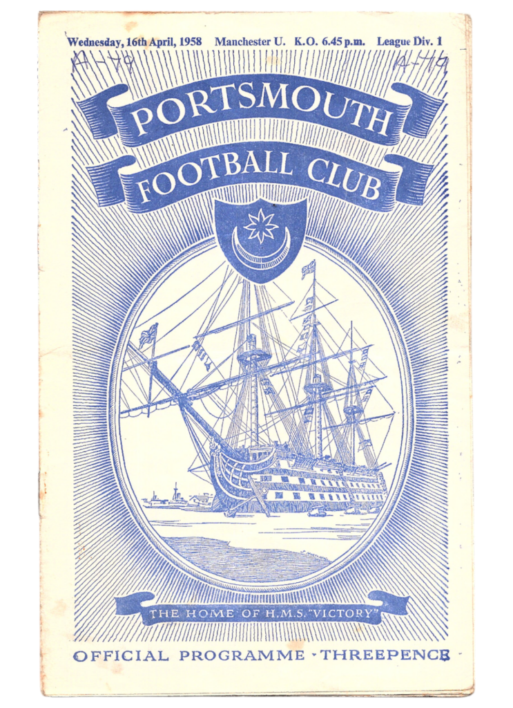 16th April 1958 Portsmouth FC v Manchester United Division One Matchday 38 1957-1958