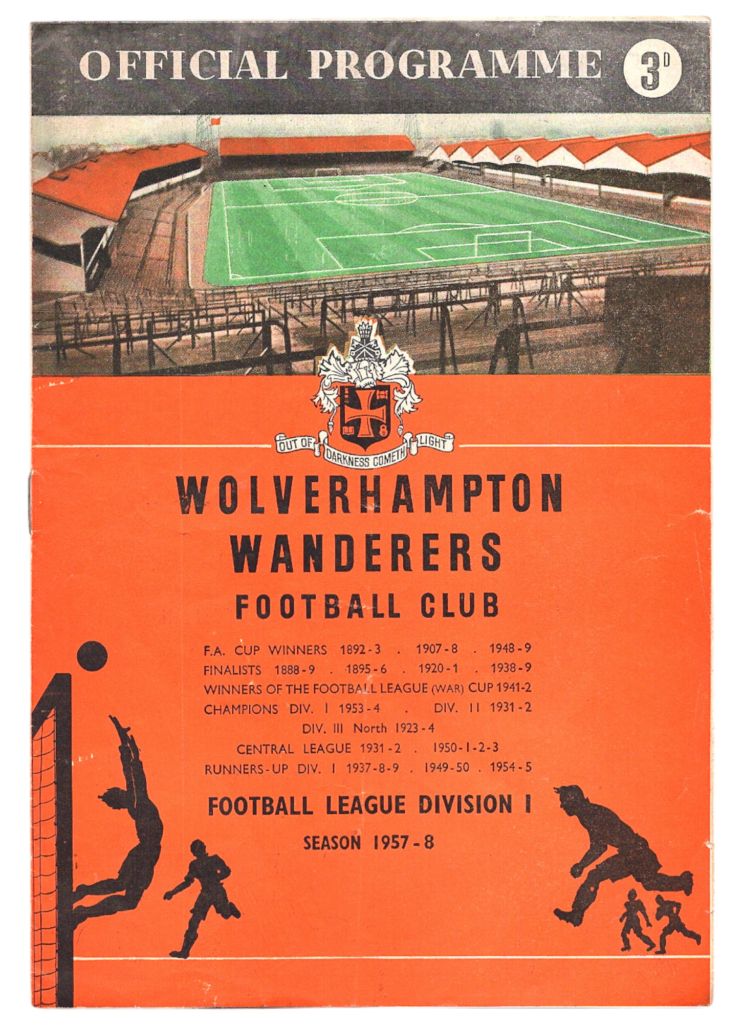 28th September 1957 Wolverhampton Wanderers v Manchester United Division One Matchday 10 1957-1958