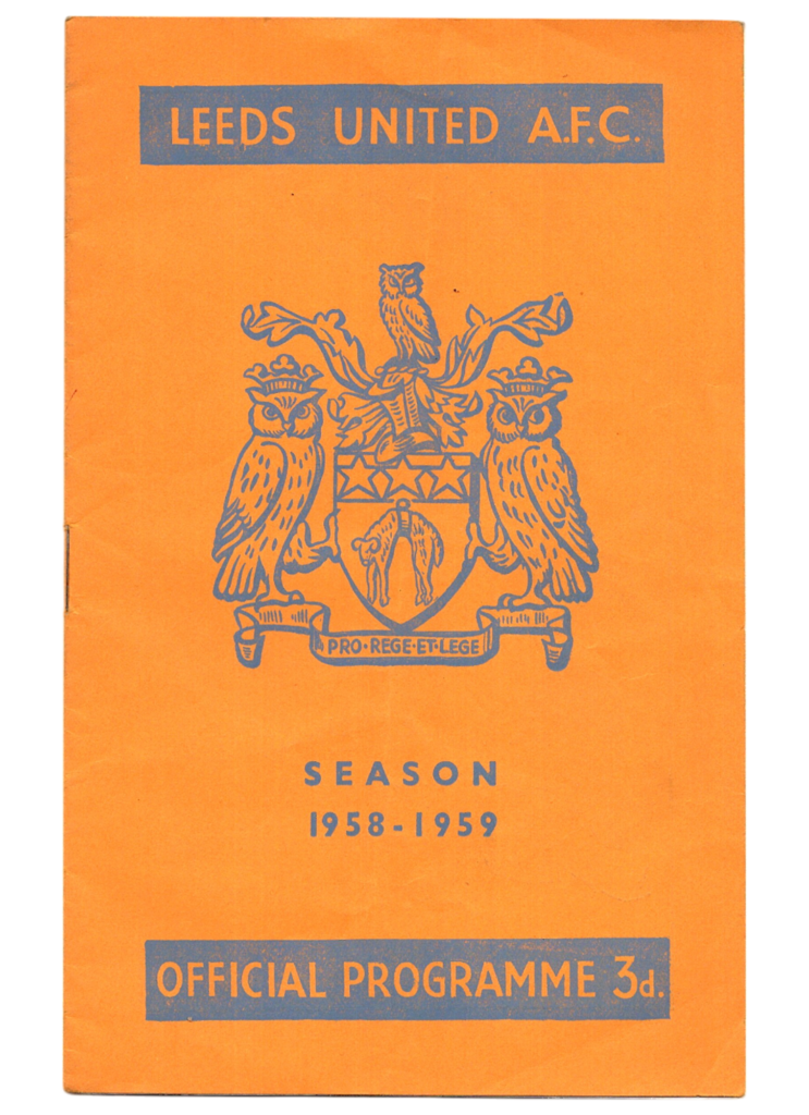 1st November 1958 Leeds United v Manchester United Division One Matchday 16 1958-1959