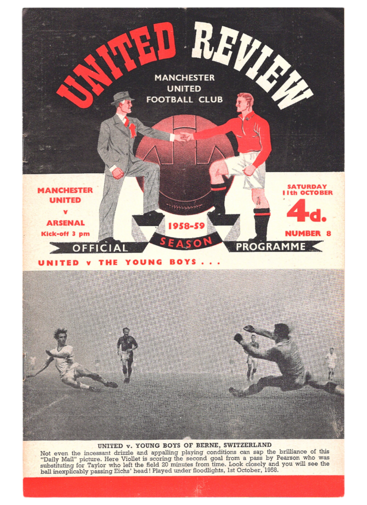 11th October 1958 Manchester United v Arsenal FC Division One Matchday 13 1958-1959