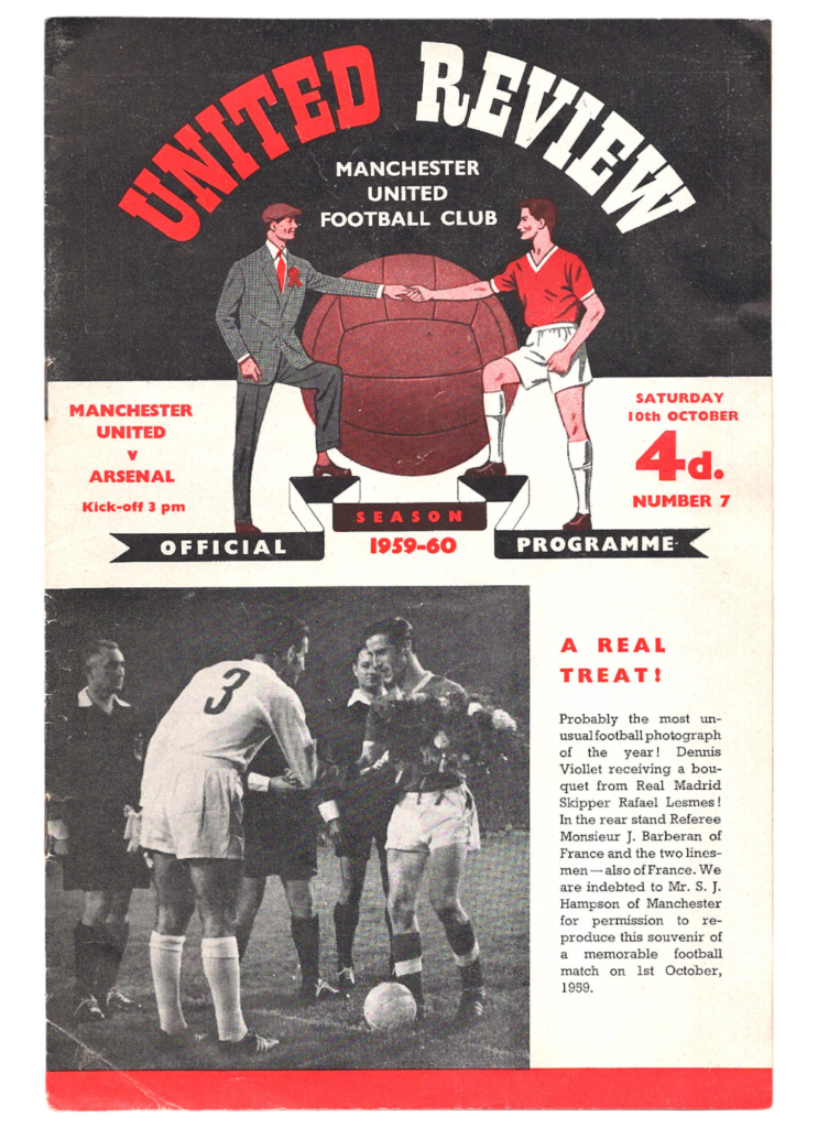 10th October 1959 Manchester United v Arsenal FC Division One Matchday 12 1959-1960