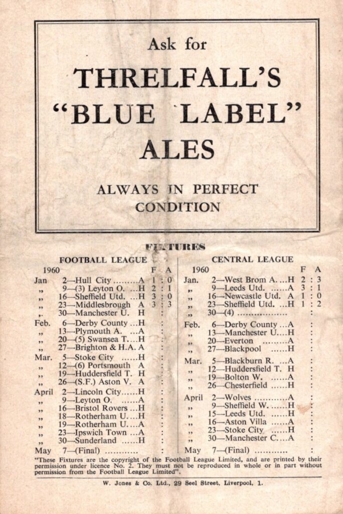 30th January 1960 Liverpool FC v Manchester United FA Cup 4th Round 1959-1960 - Image 2
