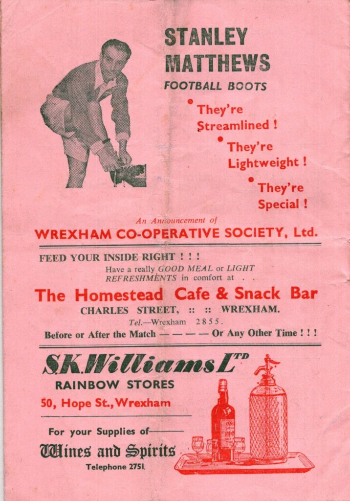 26th January 1957 Wrexham AFC v Manchester United FA Cup 4th Round 1956-1957 - Image 2