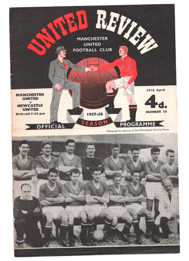 23rd April 1958 Manchester United v Newcastle United Division One Matchday 41 1957-1958