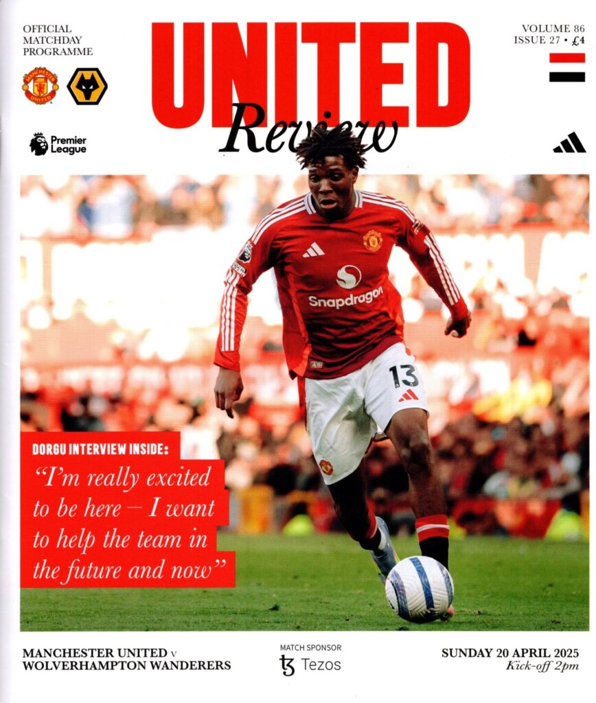 19th April 2025 Manchester United v Wolverhampton Wanderers Premier League Matchday 33 2024-2025