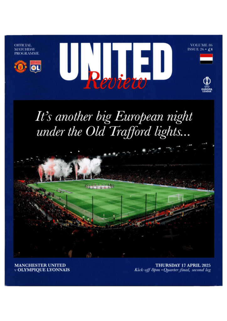 17th April 2025 Manchester United v Olympique Lyonnais Europa League Quarter-Final - 2nd Leg 2024-2025