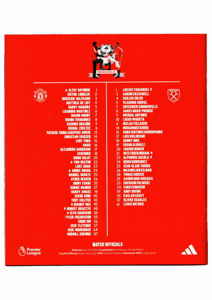 10th May 2025 Manchester United v West Ham United Premier League Matchday 36 2024-2025 - Image 2