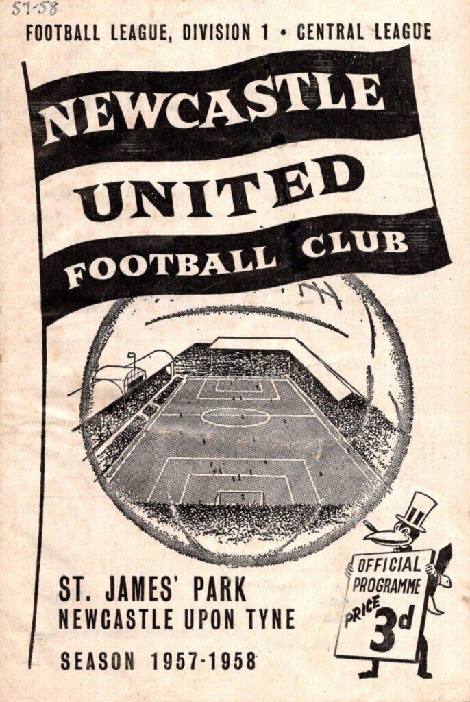 23rd November 1957 Newcastle United v Manchester United Division One Matchday 18 1957-1958