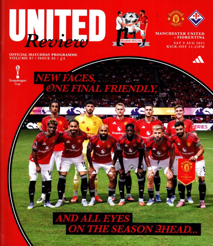 9th August 2025 Manchester United v Fiorentina Pre-Season Friendly 2025-2026