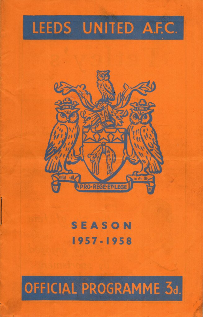 11th January 1958 Leeds United v Manchester United Division One Matchday 26 1957-1958