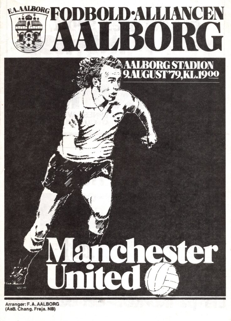 9th August 1979 FA Aalborg v Manchester United Friendly Pre Season 1979-1980