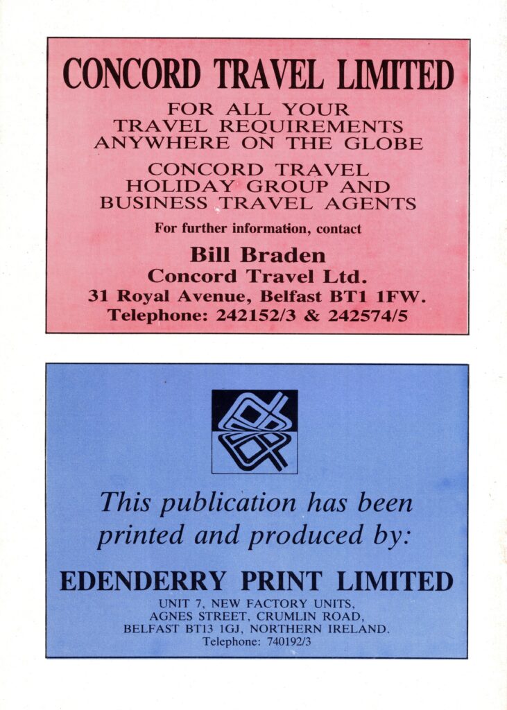10th September 1986 Linfield v Manchester United Friendly  1986-1987 - Image 3