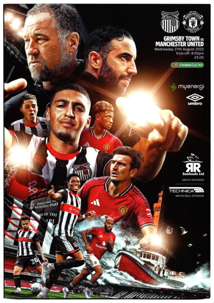 27th August 2025 Grimsby Town v Manchester United League Cup 2nd Round 2025-2026