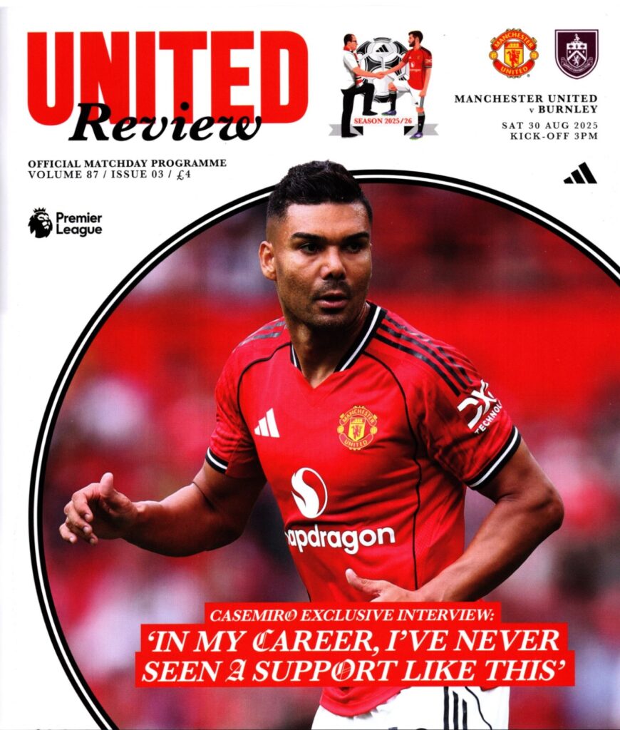 30th August 2025 Manchester United v Burnley Premier League Matchday 03 2025-2026