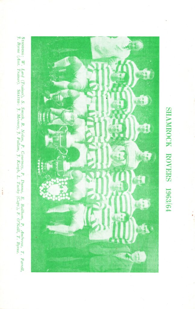 14th August 1964 Shamrock Rovers v Manchester United Friendly Pre-Season 1964-1965 - Image 2