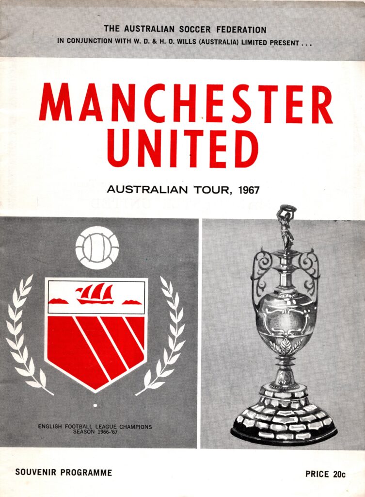 21st June 1967 Victorian State League v Manchester United Friendly  1966-1967