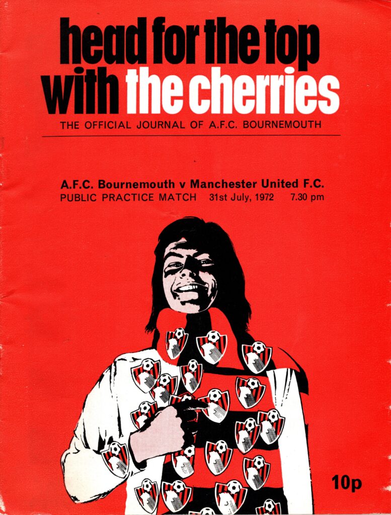31st July 1972 Bournemouth v Manchester United Friendly  1972-1973