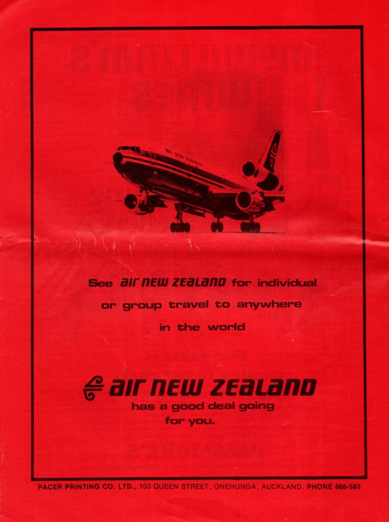 24th June 1978 Auckland v Manchester United Friendly Challenge Match 1974-1975 - Image 2
