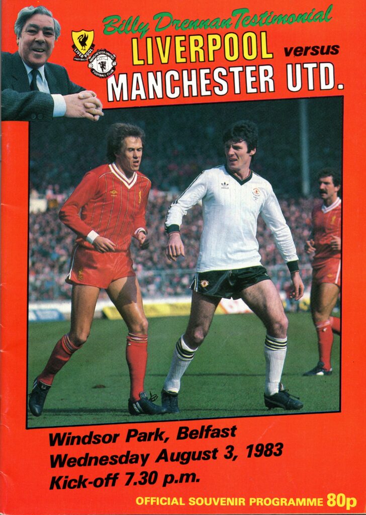 3rd August 1983 Liverpool v Manchester United Testimonial  1991-1992