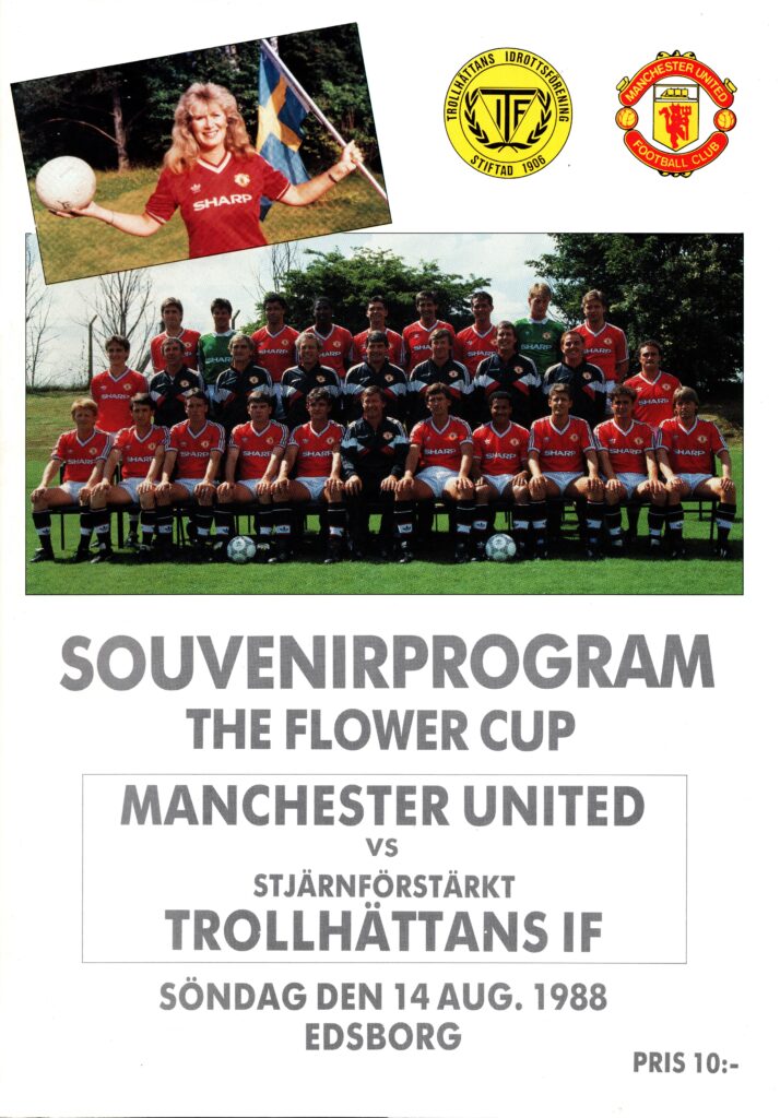 14th August 1988 Trollhattans IF v Manchester United Friendly  1988-1989