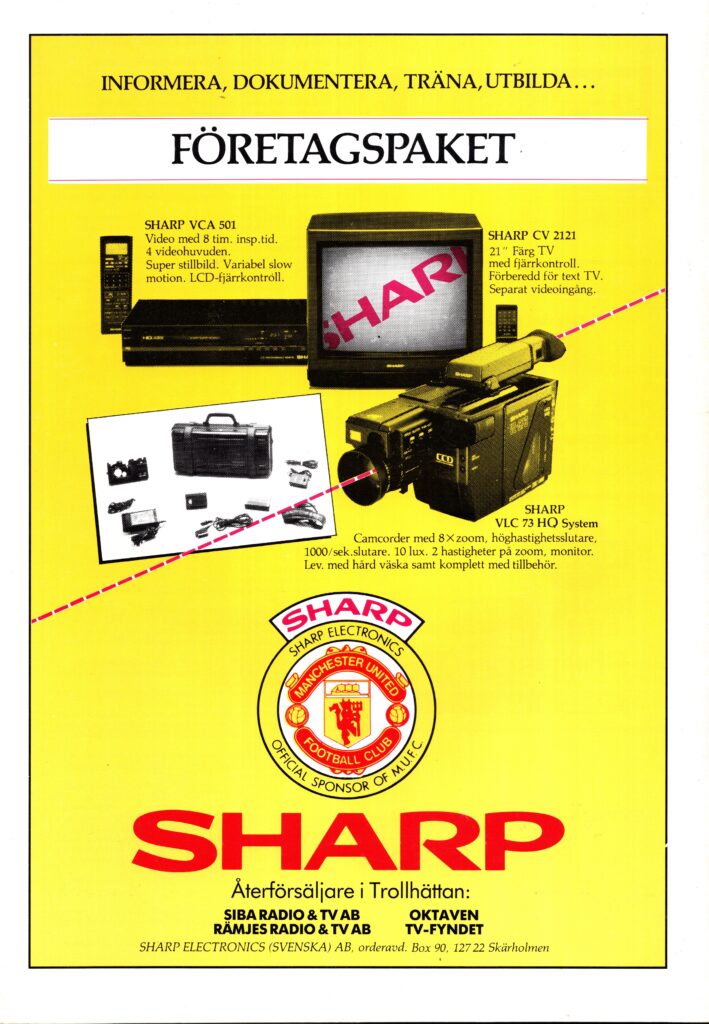 14th August 1988 Trollhattans IF v Manchester United Friendly  1988-1989 - Image 2