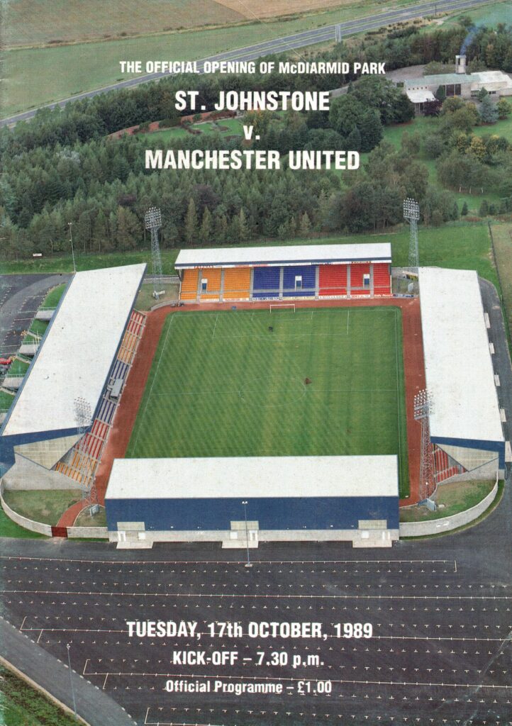 17th October 1989 St Johnstone v Manchester United Friendly  1989-1990