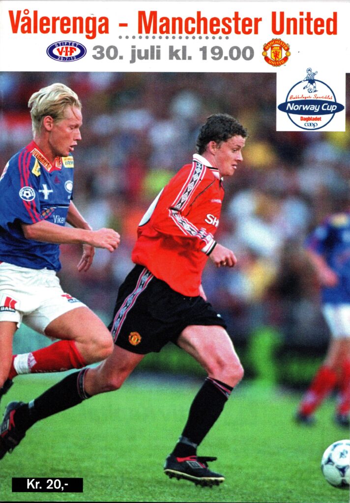 30th July 2002 Valerenga v Manchester United Friendly  1991-1992