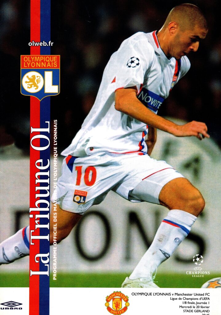 20th February 2008 Olympique Lyonnais v Manchester United Champions League 1st K.O. Stage - 1st Leg 2007-2008