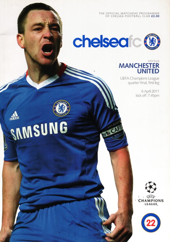 6th April 2011 Chelsea v Manchester United Champions League Quarter Final - 1st Leg 2010-2011