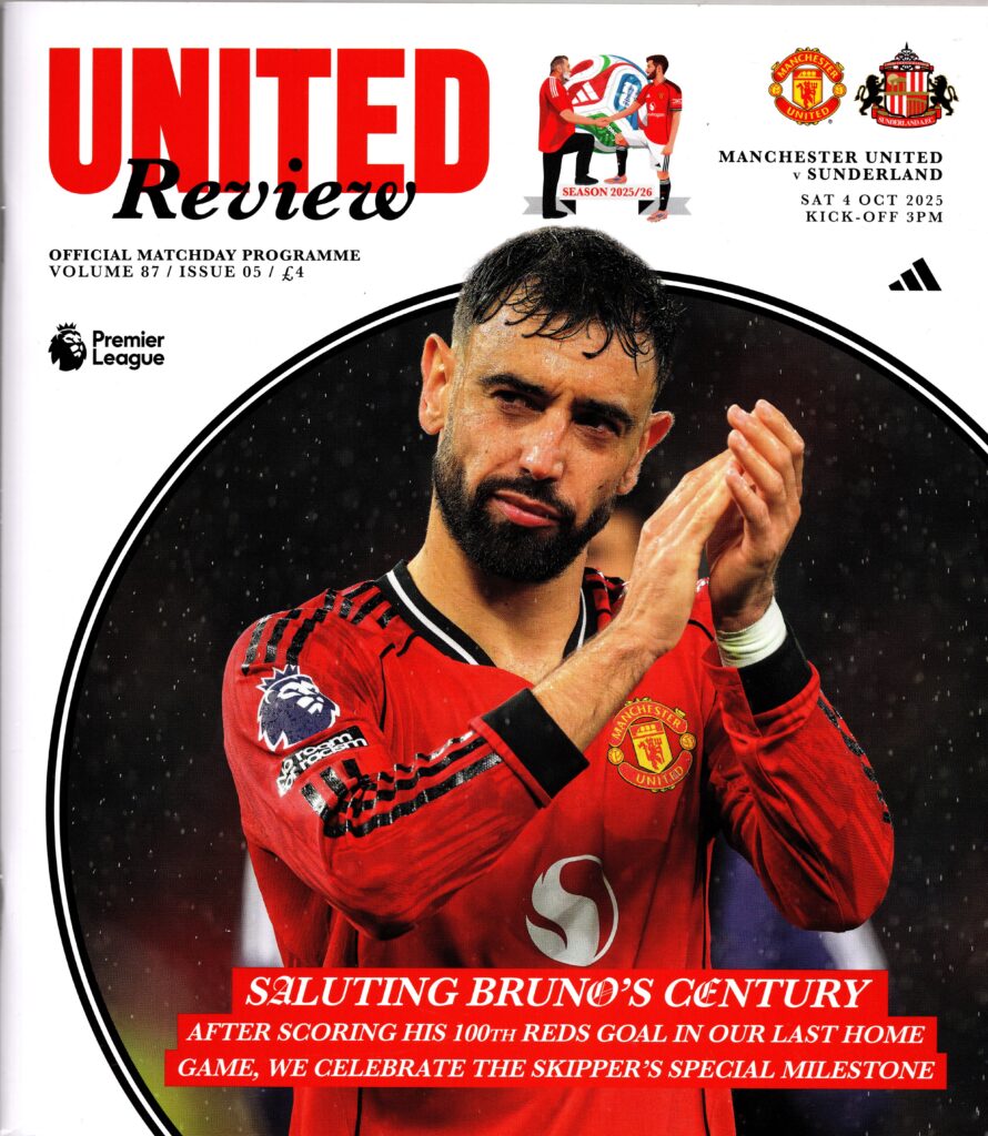 4th October 2025 Manchester United v Sunderland Premier League Matchday 07 2025-2026