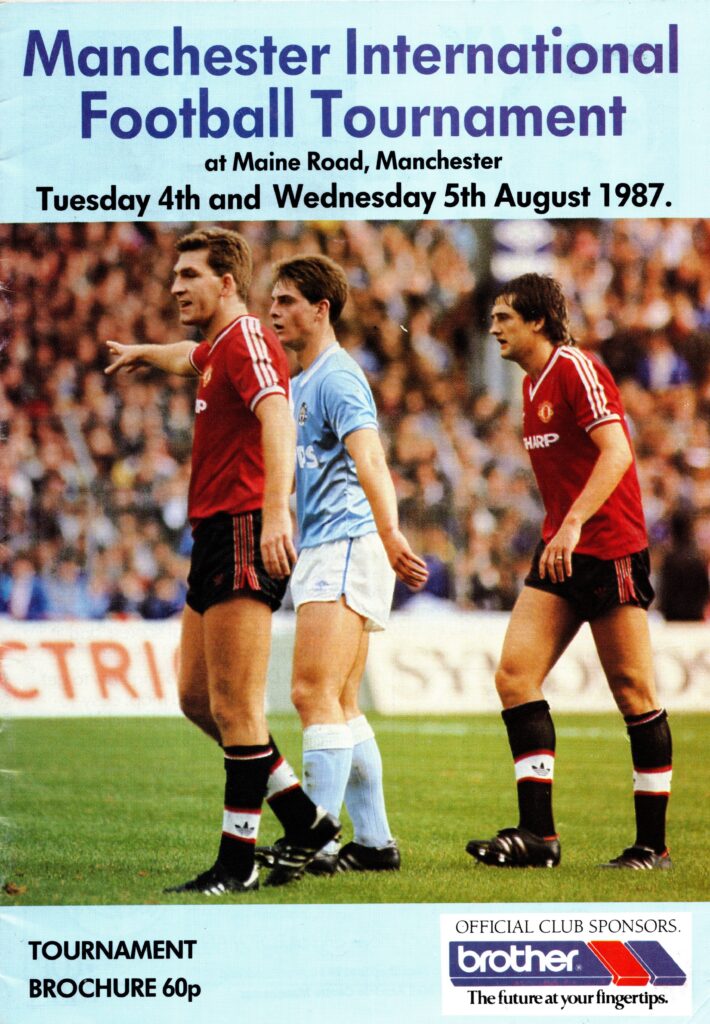 4th August 1987 Manchester City v Manchester United Manchester International Tournament Semi-Final 1987-1988