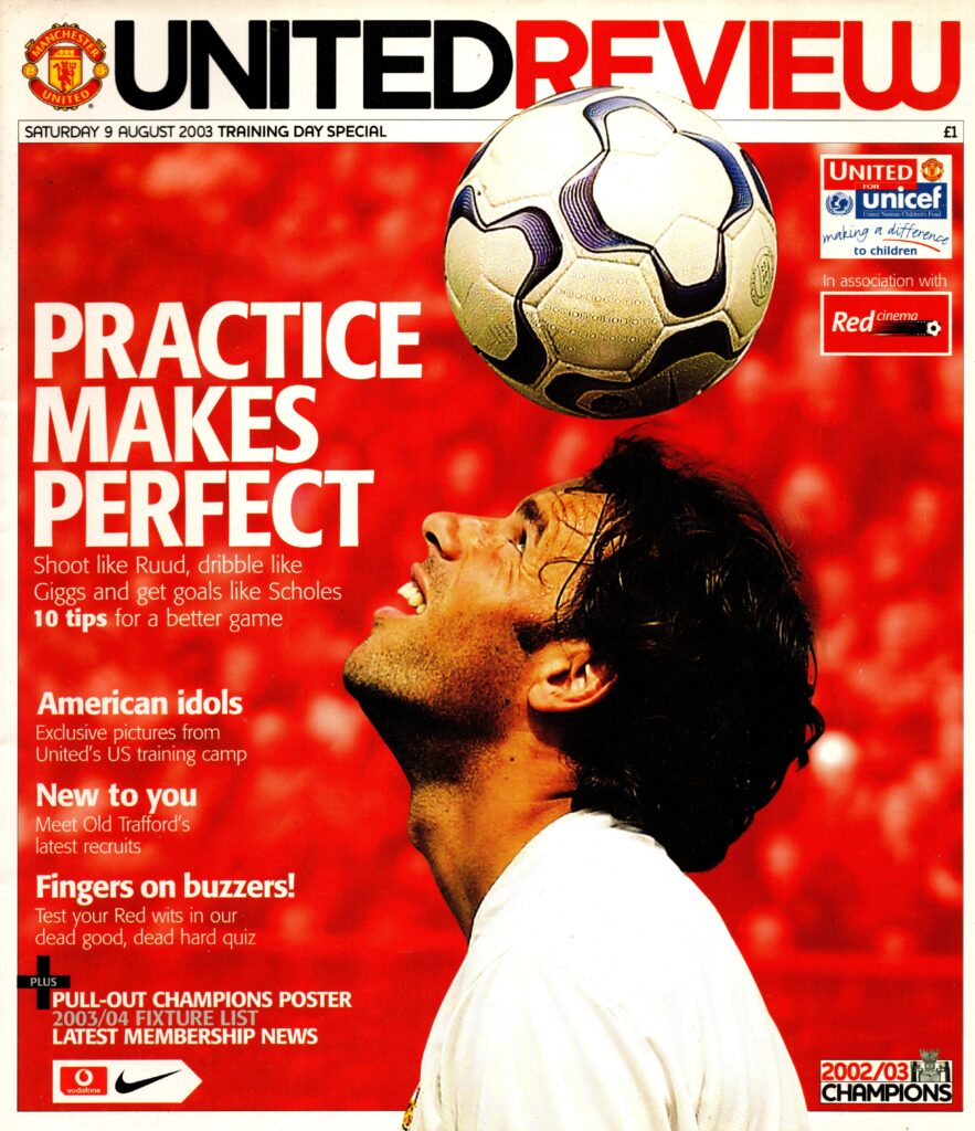 9th August 2003 Manchester United v Manchester United Res Training Day  2002-2003