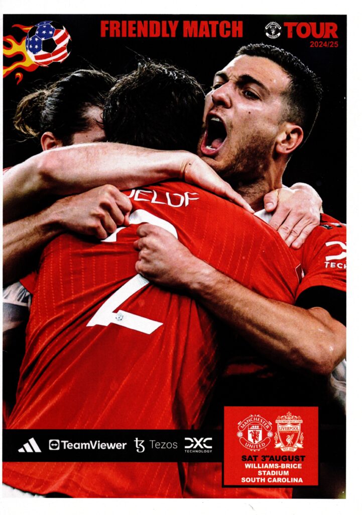 3rd August 2024 Manchester United v Liverpool Friendly Pre-Season 2024-2025